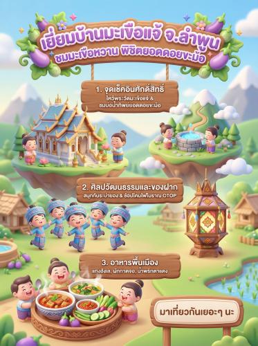 🏔️💧 ชมมะเขือหวาน พิชิตยอดดอยขะม้อ... ไปสูดกลิ่นอายธรรมชาติที่ "ชุมชนท่องเที่ยว OTOP นวัตวิถี บ้านมะเขือแจ้" จ.ลำพูน กันเถอะ! 💧🏔️